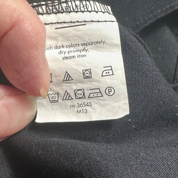 Van Heusen Flex Mens Black Regular Fit Long Sleeve Shirt Size 18.5 35/37 - Picture 6 of 11